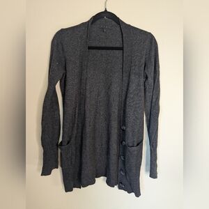 TCEC Charcoal Button-Detail Cardigan Size M